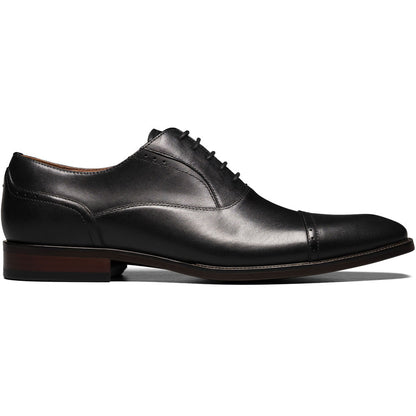 Florsheim Sorrento Black Smooth Leather Cap Toe Oxford Shoes (USA Men Size)