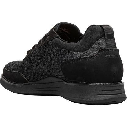 Florsheim Launch Black Knit Elastic Lace Moc Toe Slip On Men's Shoes