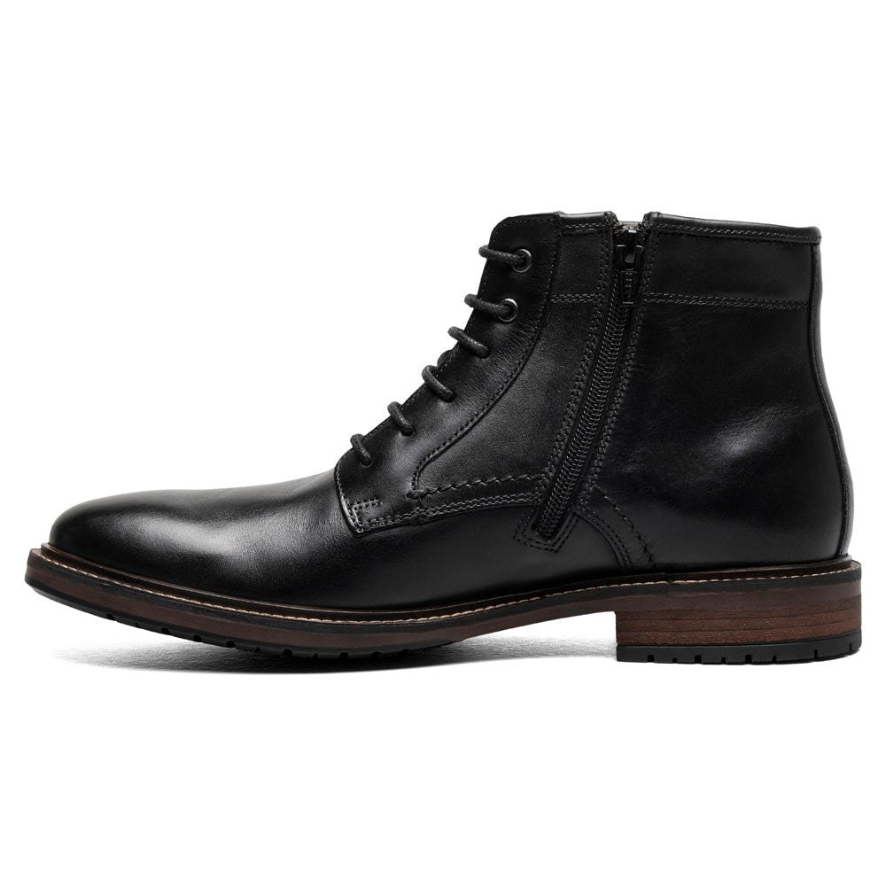 Forge Plain Toe Lace Up Boots | Florsheim Dress Boots in Black for Men