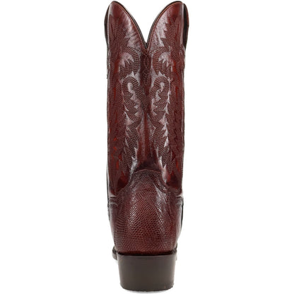 Dan Post Ringold Lizard Skin Antique Tan 13" Cowboy Heel Boots (USA Men Size)