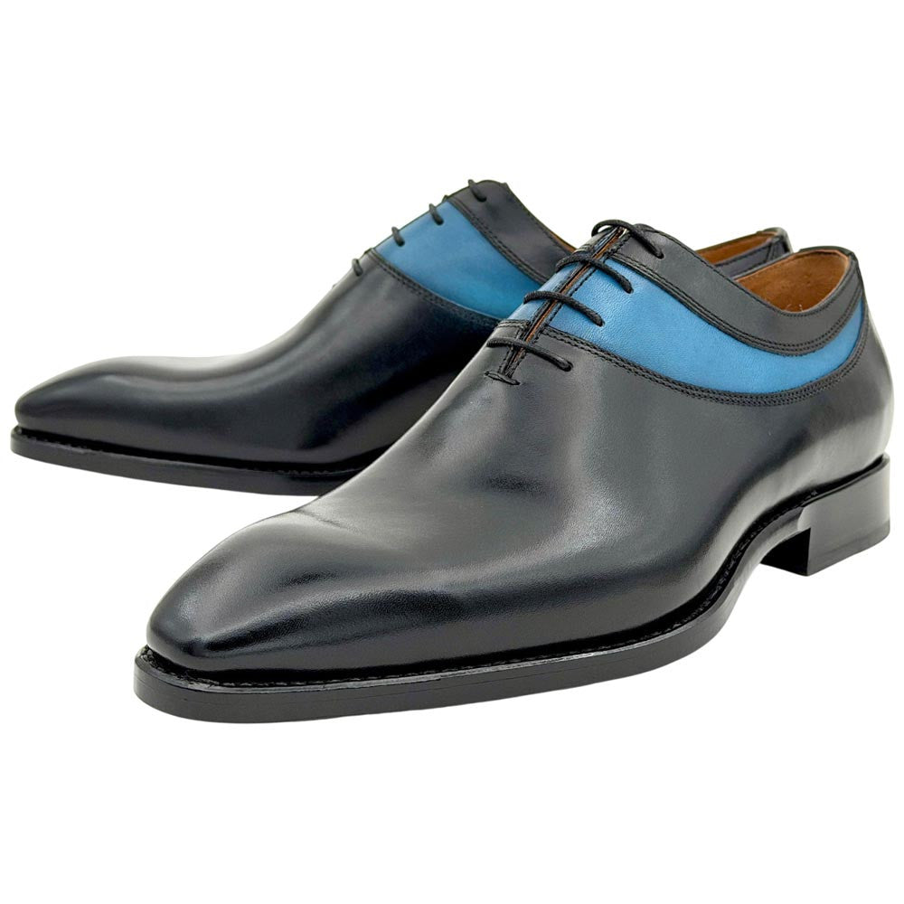 Ugo Vasare Oliver Goodyear Welt Plain Toe Navy Dress Shoes
