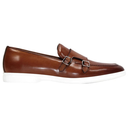 Duca Men's Rimini Cognac Italian Calf Leather Slip-On Loafer