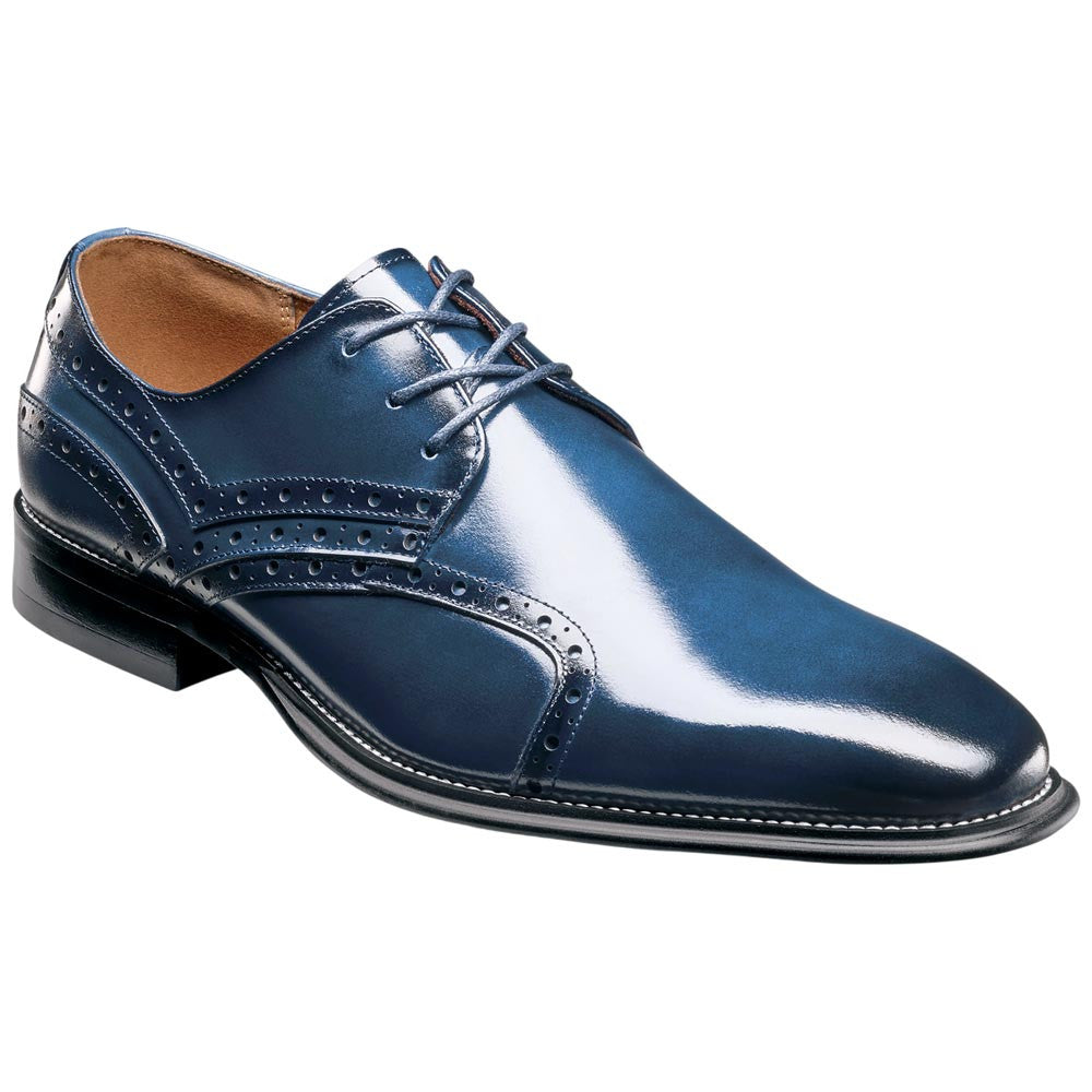 Stacy Adams Alistair Plain Toe Ornament Slip-On - Cobalt