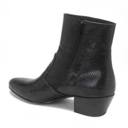 Los Altos Black Genuine Teju Lizard