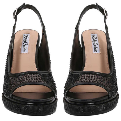 Lady Couture Belair 4” Wedge Sandals in Black