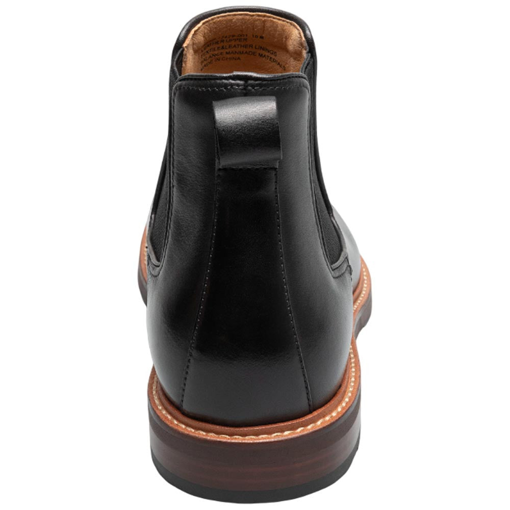 Florsheim Anthem Plain Toe Chelsea Black Leather Boot for Men