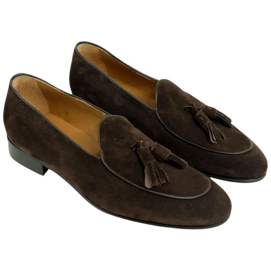 Alan Payne Porto Brown Suede Tassel Loafer for Men