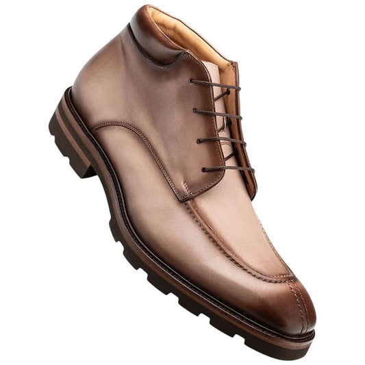 Mezlan Boreall Taupe Chukka Boot - Hand-Burnished Calfskin, Handmade in Spain