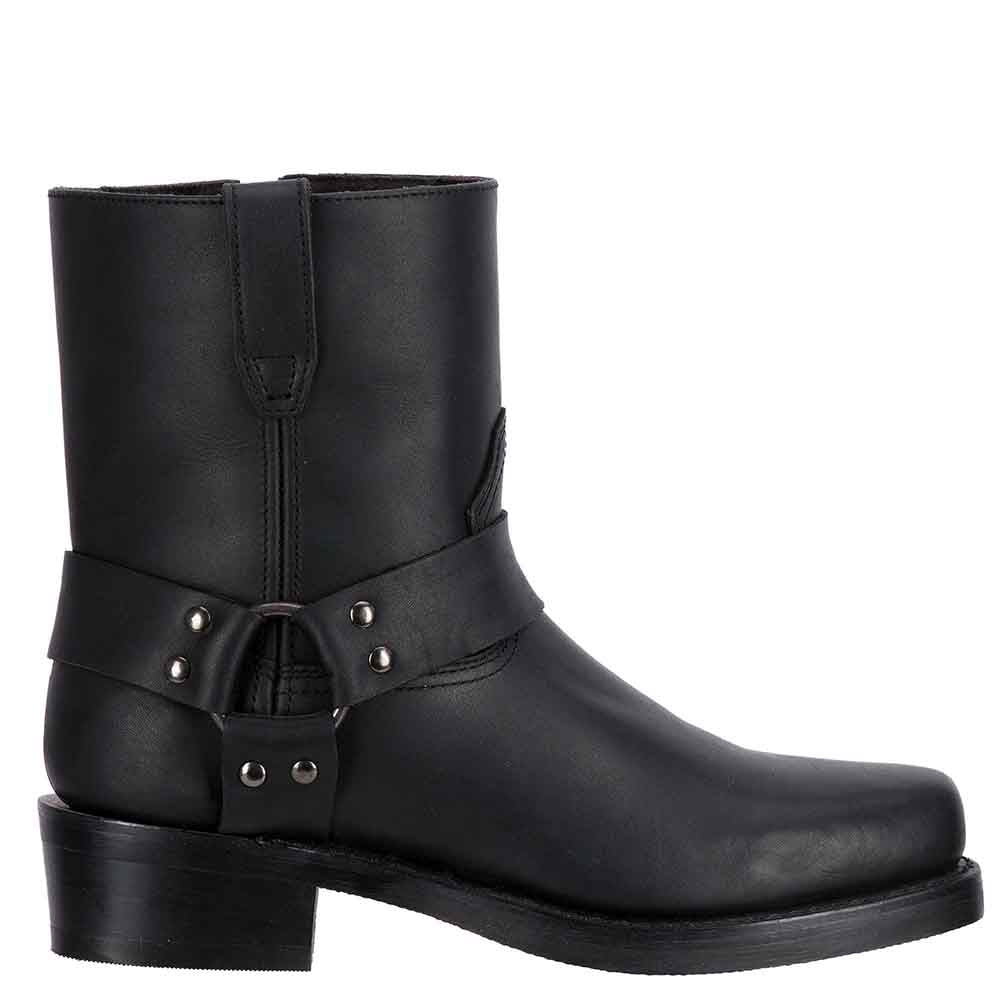 Dingo Dean Black Harness Leather Boots