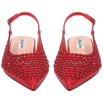 Lady Couture 0.75” Heel Emmy Flats in Red