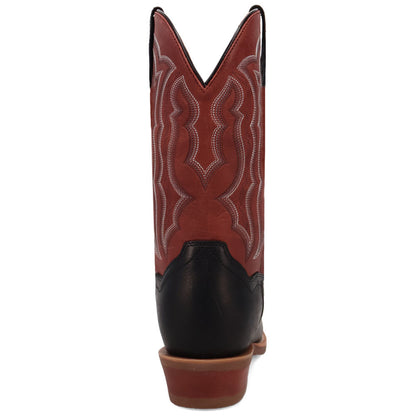 Dan Post Men's Creed Black & Red Leather Western Boots