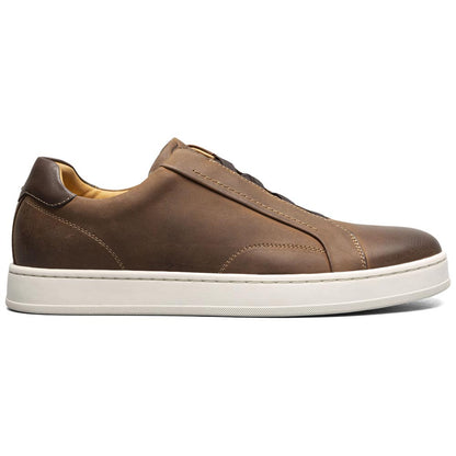 Monopoli Elastic Lace To Toe Sneaker | Florsheim Brown CH Dress Sneakers for Men