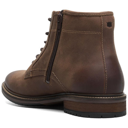 Forge Plain Toe Lace Up Boot | Florsheim Brown CH Dress Boots for Men