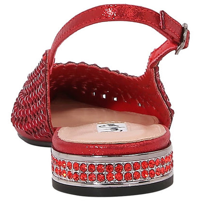 Lady Couture 0.75” Heel Emmy Flats in Red