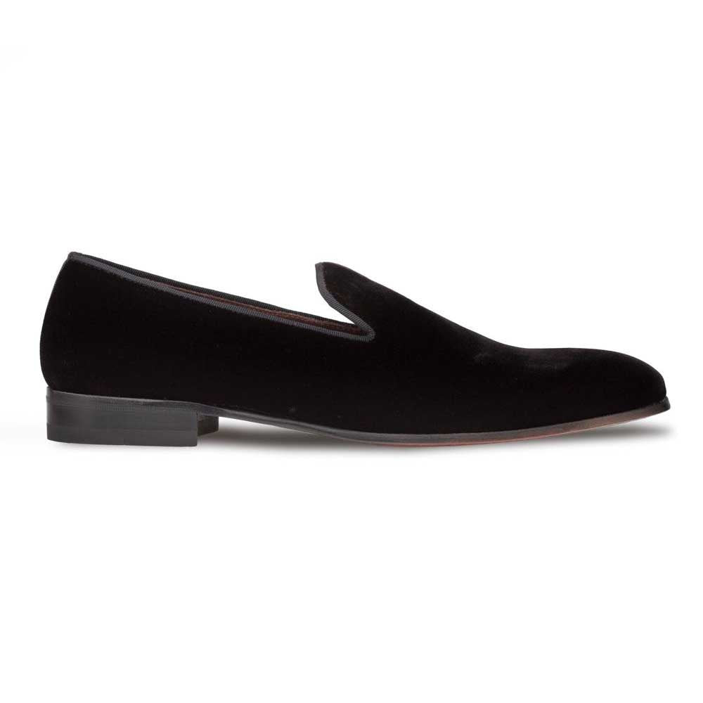 Mezlan Men's Lublin Velvet Formal Slip-On in Black