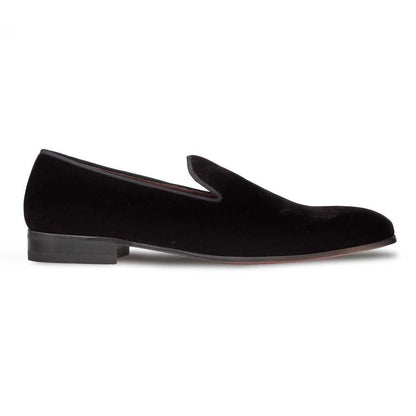 Mezlan Men's Lublin Velvet Formal Slip-On in Black