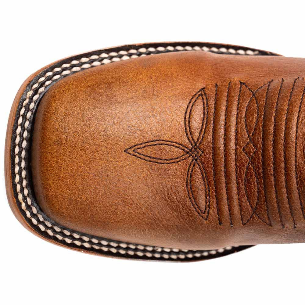Ferrini Men's Patriot Honey Square Toe Leather Cowboy Boots