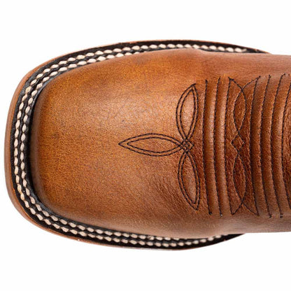 Ferrini Men's Patriot Honey Square Toe Leather Cowboy Boots