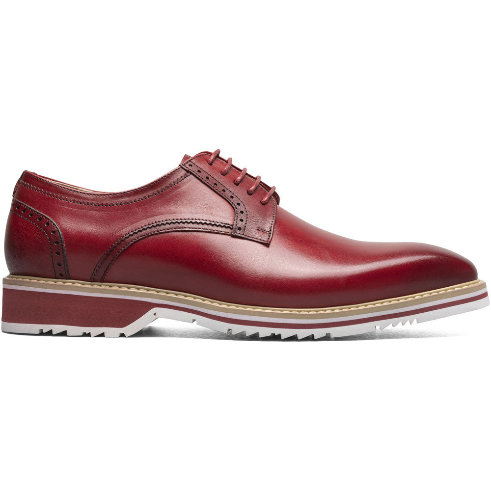 Stacy Adams Barringer Plain Toe Oxford in Red