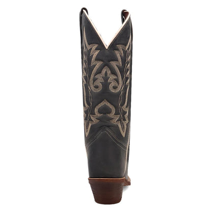 Laredo Carly Navy Leather Snip Toe Western Cowgirl Boots (USA Women Size)