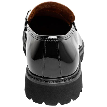 Stacy Adams Carabello Moc Toe Bit Slip-On - Black w/White