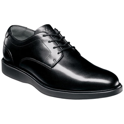 Florsheim Avenue Men's Black Smooth Leather Plain Toe Oxford