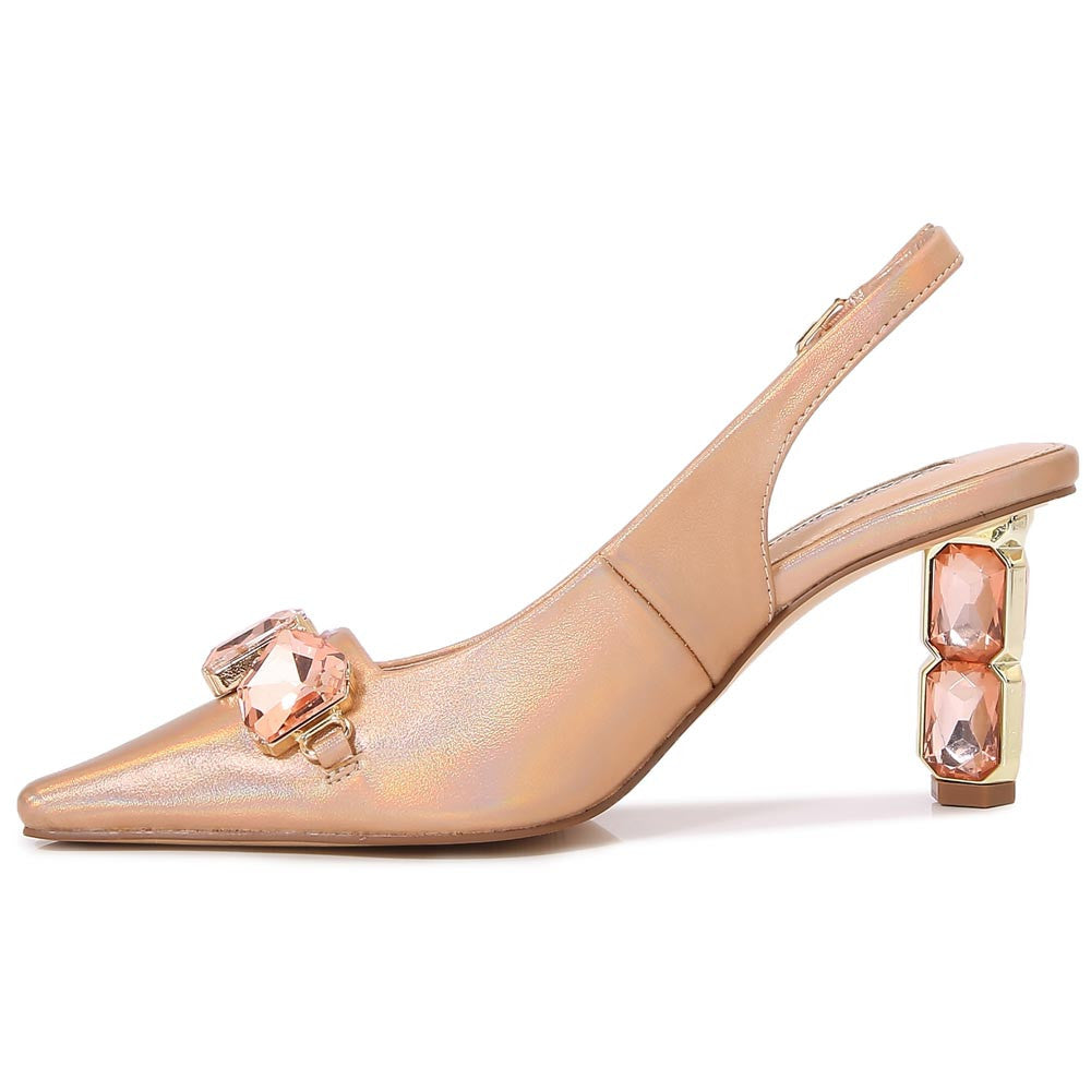 Lady Couture 3” Heel Glamour Pump in Champagne