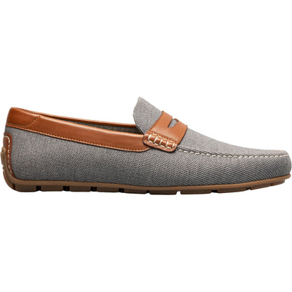 Florsheim Motor Gray Multi Knit Moc Toe Penny Driver Men's Shoes