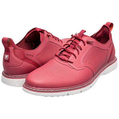 Stacy Adams Synchro Plain Toe Elastic Lace Raspberry Casual Hybrid Shoes for Men