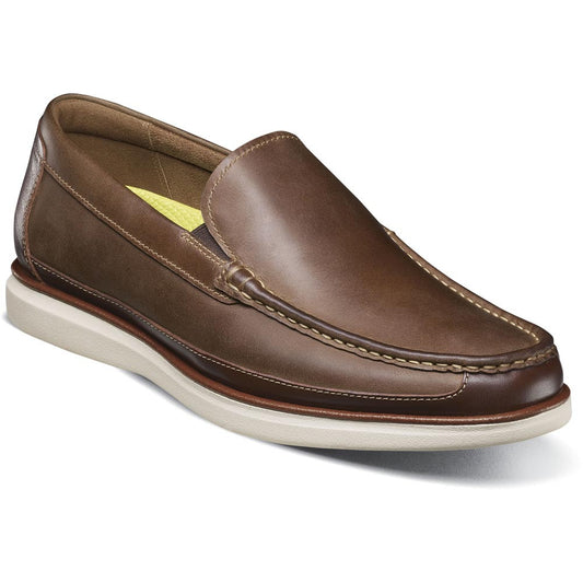 Florsheim Tropics Brown Chocolate Moc Toe Venetian Slip On Men's Shoes