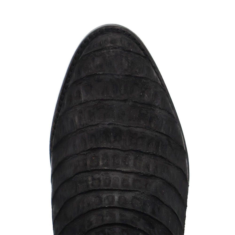 Dan Post Makara Genuine Caiman Crocodile Black 13” Round Toe Boot (US Men Size)