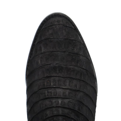 Dan Post Makara Genuine Caiman Crocodile Black 13” Round Toe Boot (US Men Size)