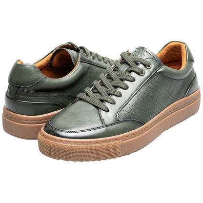 Stacy Adams Dorian Lace To Toe Sneaker - Green