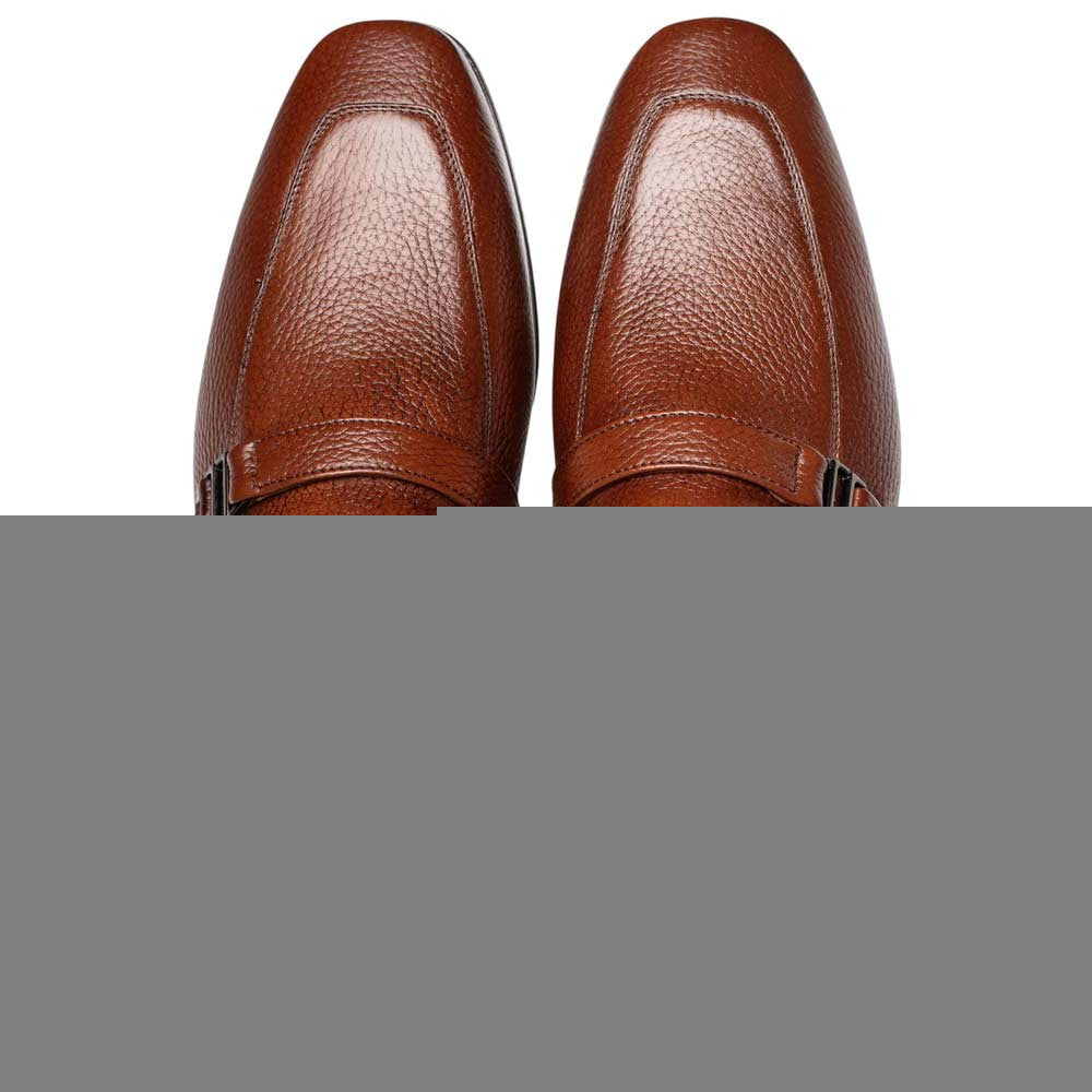 Mezlan Men's Alarcon Cognac Deer Leather Slip-On Luxury Loafer