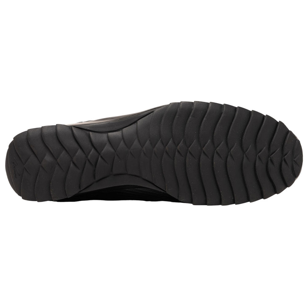 Marco Di Milano Crater Caiman & Lizard Sneaker - Black