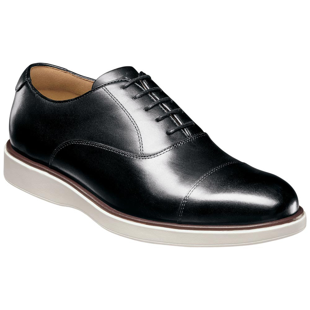 Florsheim Avenue Men's Black Leather Cap Toe Oxford