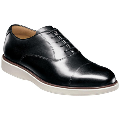 Florsheim Avenue Men's Black Leather Cap Toe Oxford