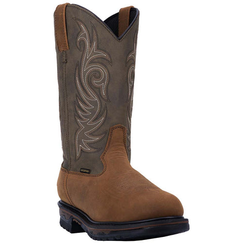 Laredo Sullivan Tan Waterproof Distressed Leather Boots