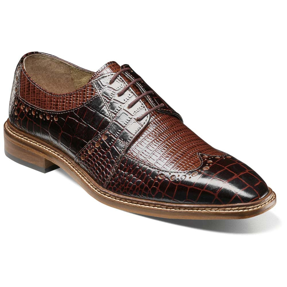 Travato Wingtip Oxford | Stacy Adams Dress Shoes in Brown & Cognac Multi for Men