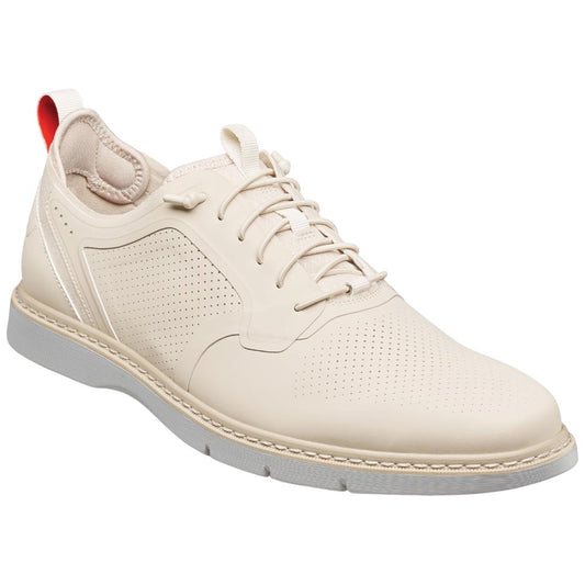 Stacy Adams Synchro Plain Toe Elastic Lace Cream Casual Hybrid Shoes for Men