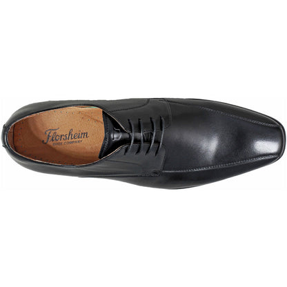Florsheim Postino Black Smooth Leather Bike Toe Derby Dress Shoes (USA Men Size)