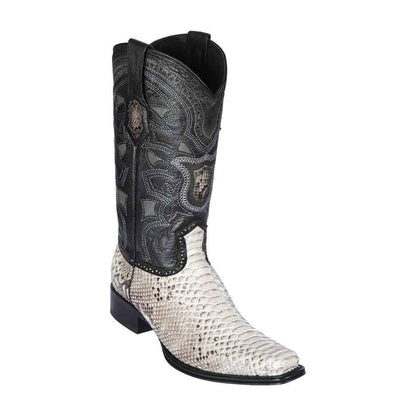Los Altos Natural Python European Square Toe Men’s Boot
