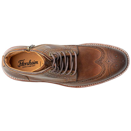 Florsheim Redford Brown Men's Wingtip Lace Up Boot
