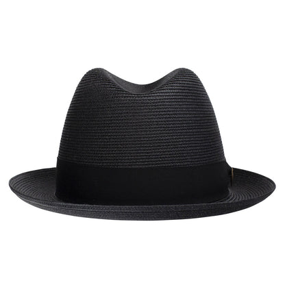 Dobbs Parker Black Florentine Milan Synthetic Straw Dress Hat