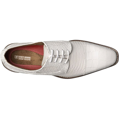 Stacy Adams TEDESCO White Cap Toe Oxford Shoes