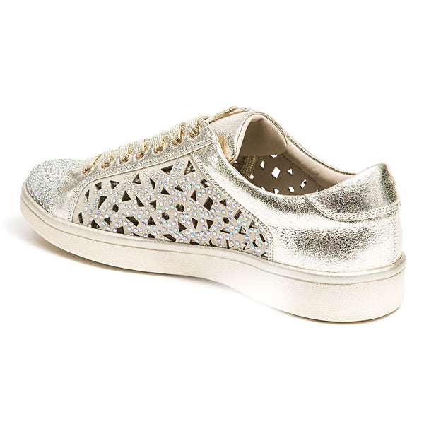 Lady Couture Paris Gold Embellished Sneakers