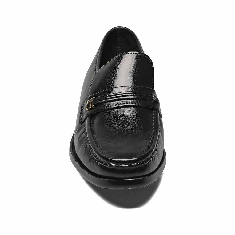 Florsheim Riva Black Moc Toe Bit Loafer
