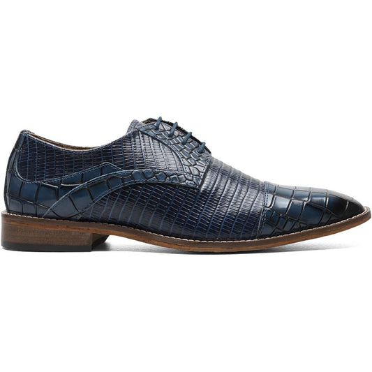 Stacy Adams TEDESCO Blue Cap Toe Oxford Shoes