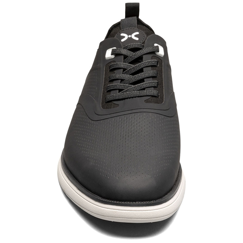 Stacy Adams Men’s Plain Toe Black Elastic Lace Up Casual Hybrid Everidge