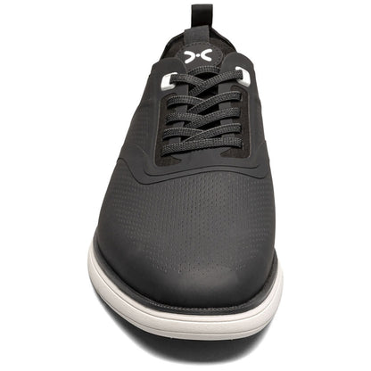 Stacy Adams Men’s Plain Toe Black Elastic Lace Up Casual Hybrid Everidge